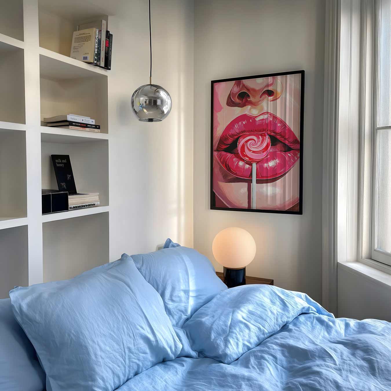 Verleidelijke Lippen Poster-WallArtistic