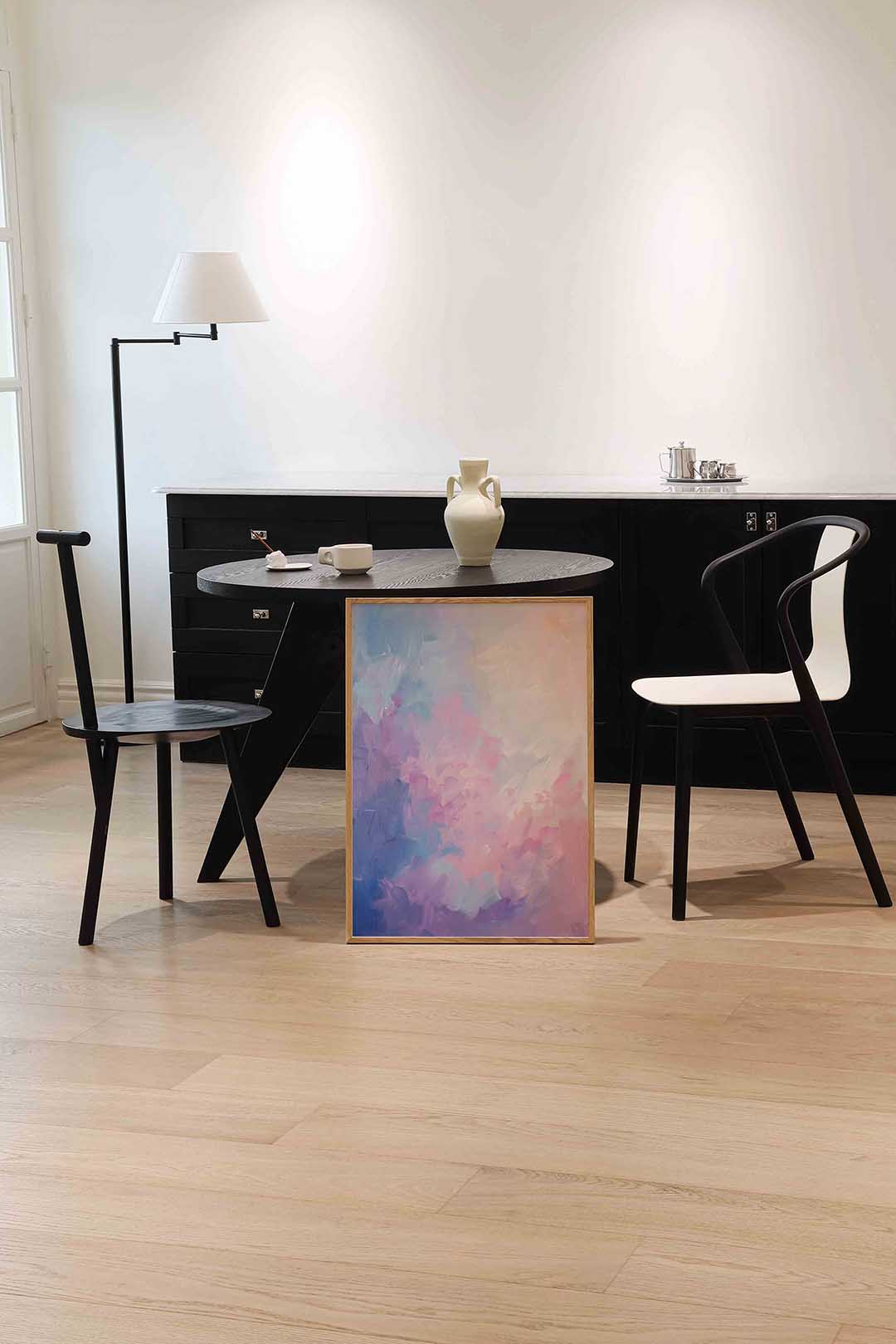 Pastelkleuren abstracte Poster