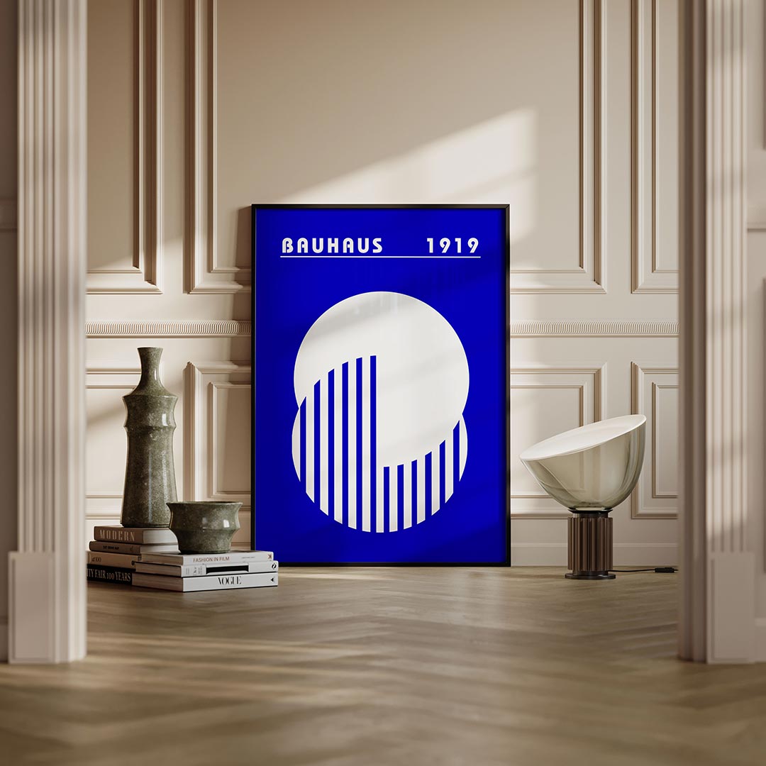 Cirkel en lijnen Poster