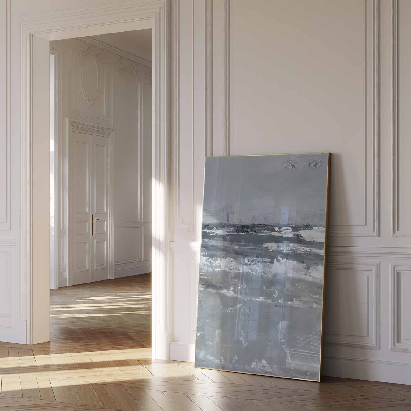 Rustgevende Abstracte Lucht Poster-WallArtistic