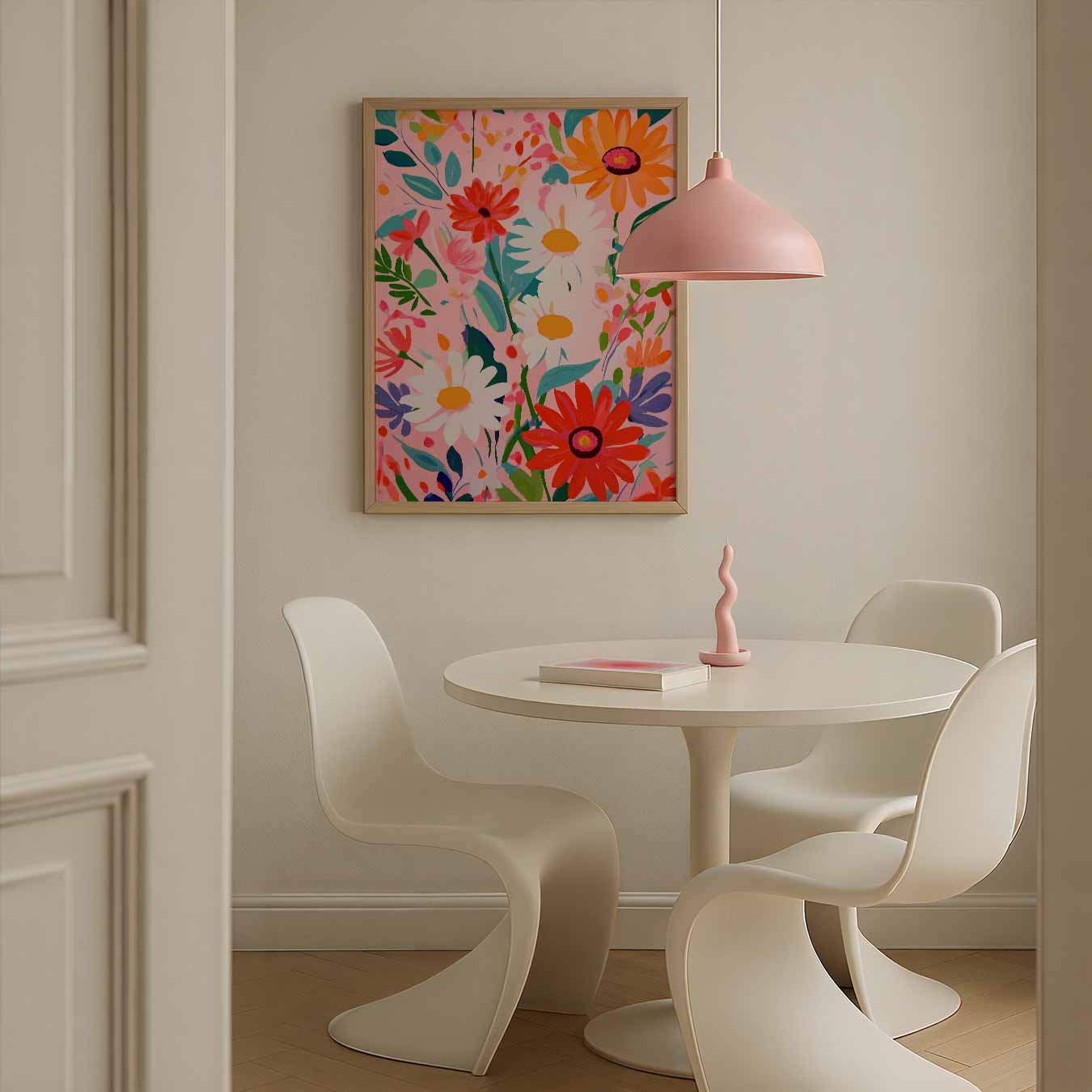 Bloemenpracht op Canvas Poster-WallArtistic