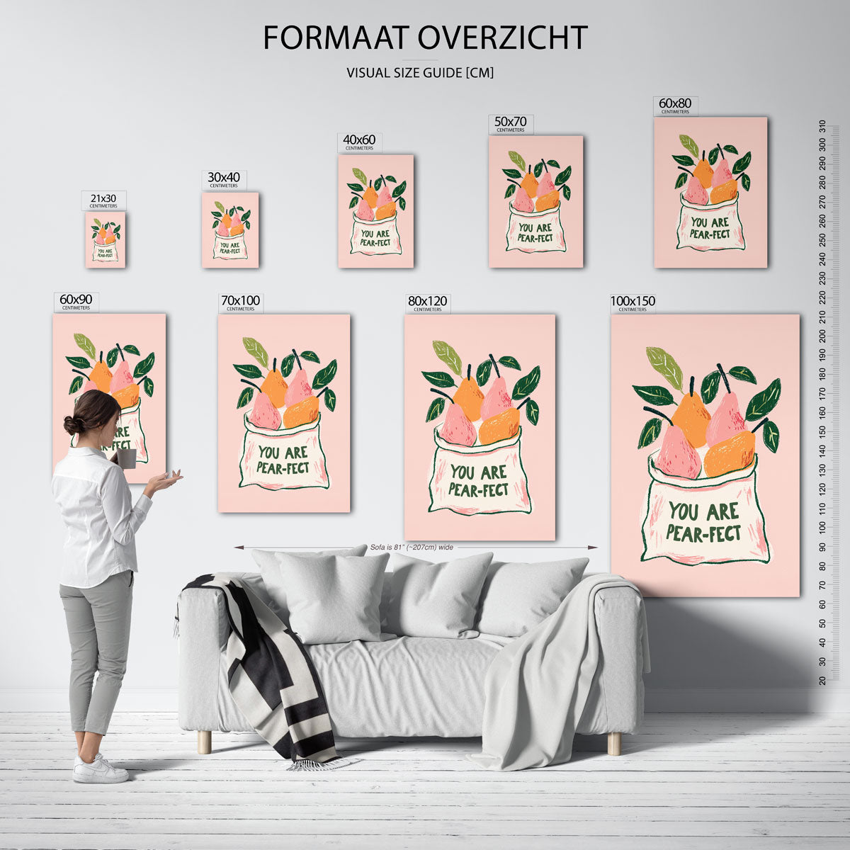 Peren en tekst Poster
