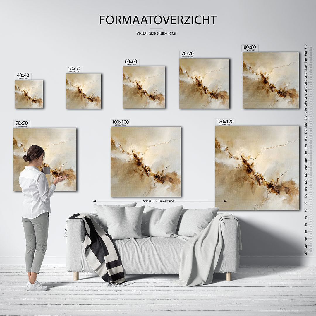 Organische lijnen Kunstwerk