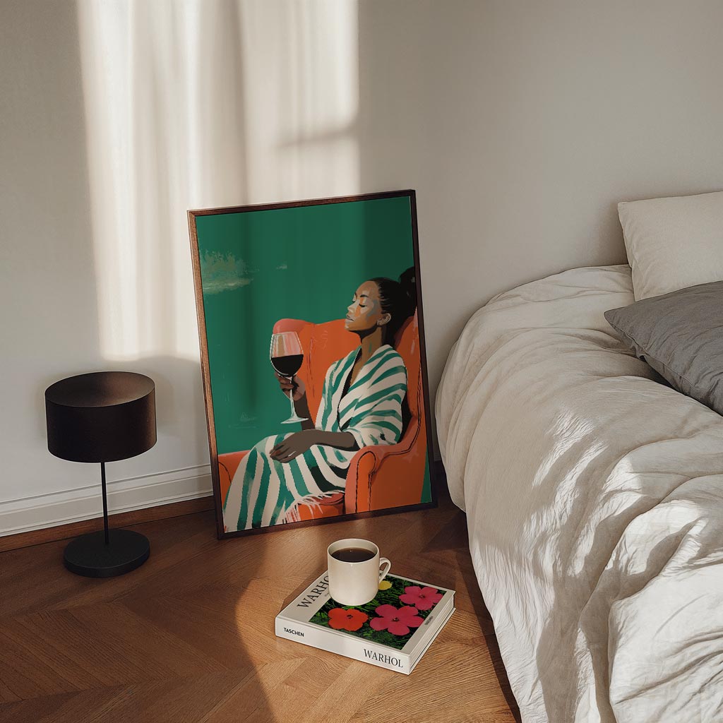 Stijlvolle Ontspanning Poster-WallArtistic
