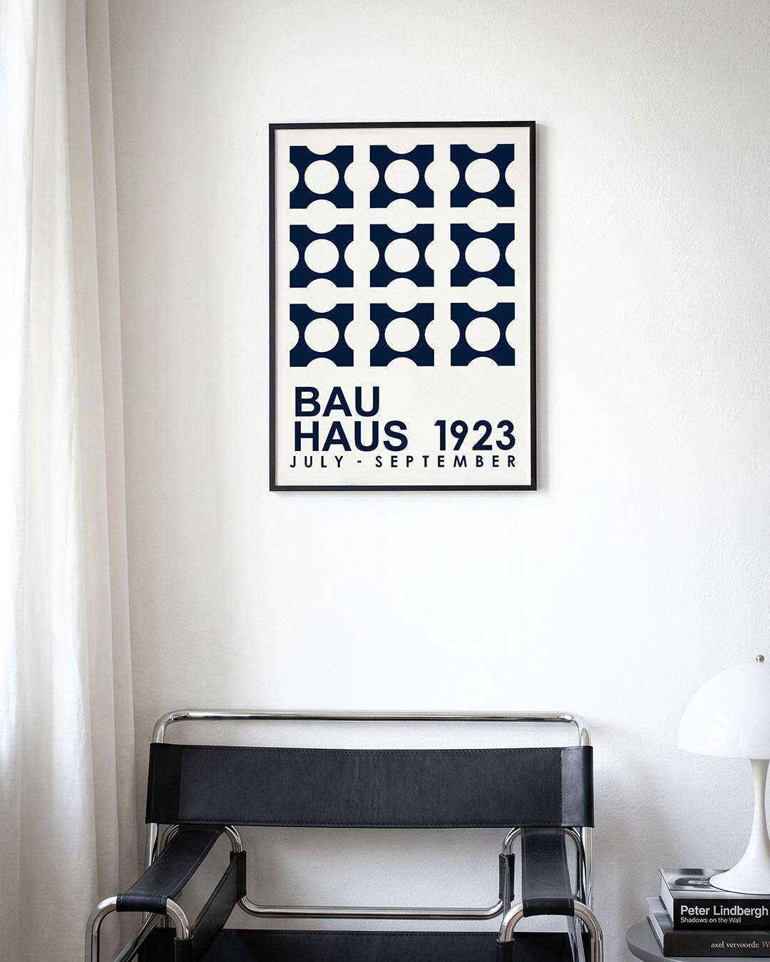 Cirkelpatroon en tekst Poster
