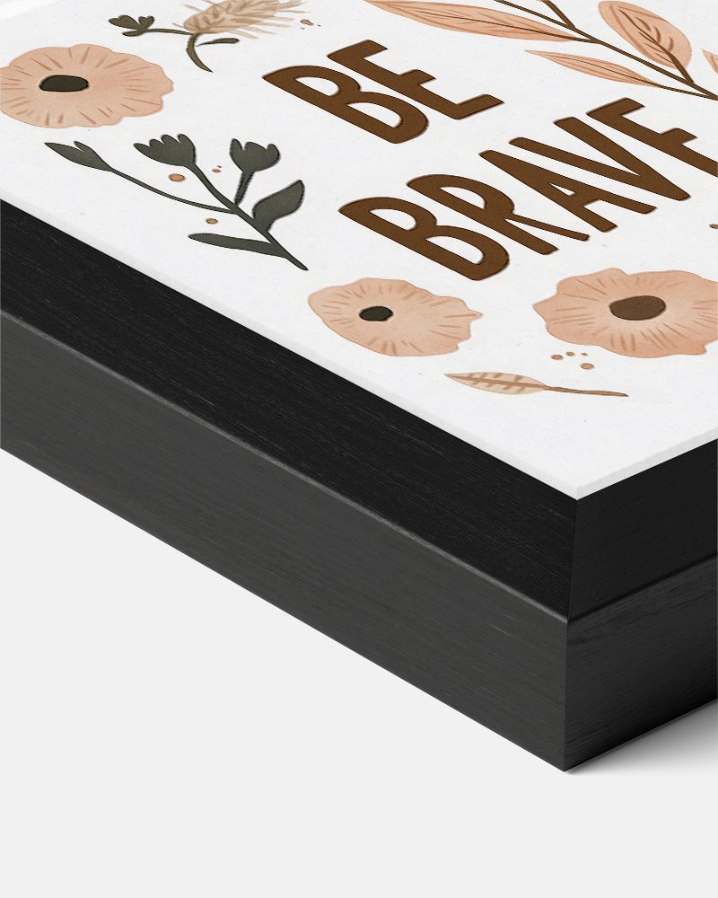Boho "Be Brave" Poster-WallArtistic