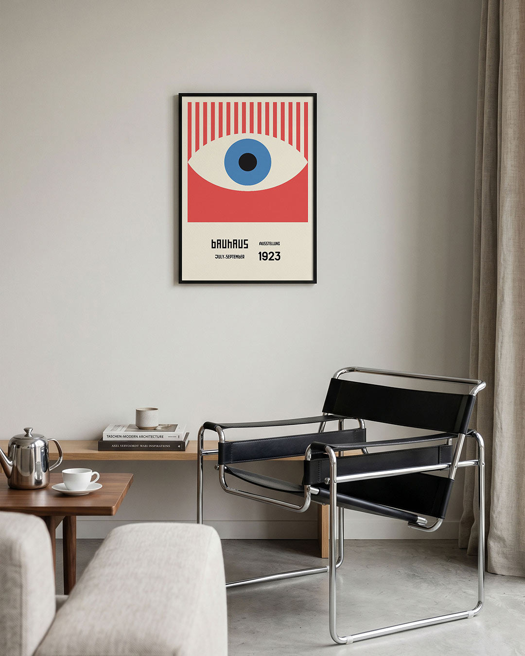 Oogvorm en lijnen Poster