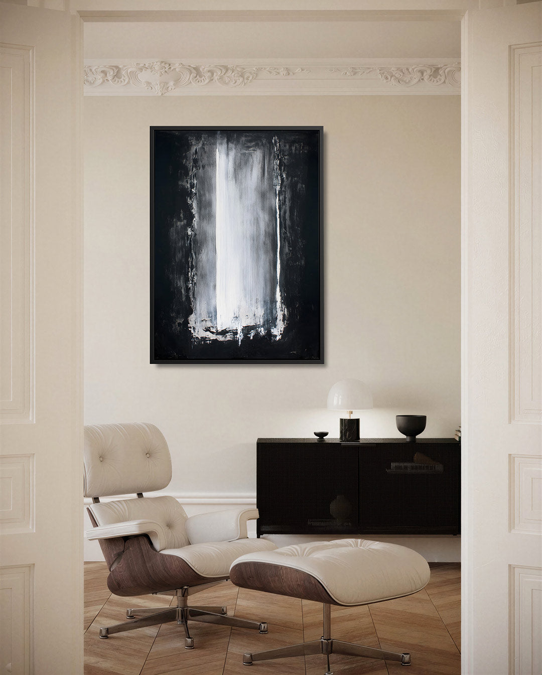 Monochrome vertical harmonie Kunstwerk