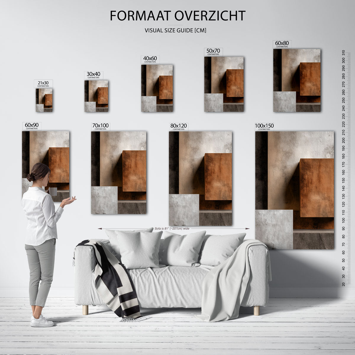 Abstracte textuur Poster