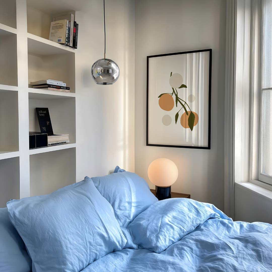Minimalistische Oranje Citrus Poster-WallArtistic