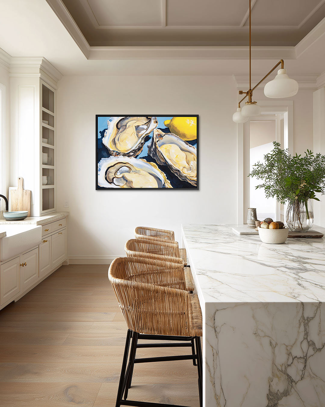 Oesters en citroen Kunstwerk