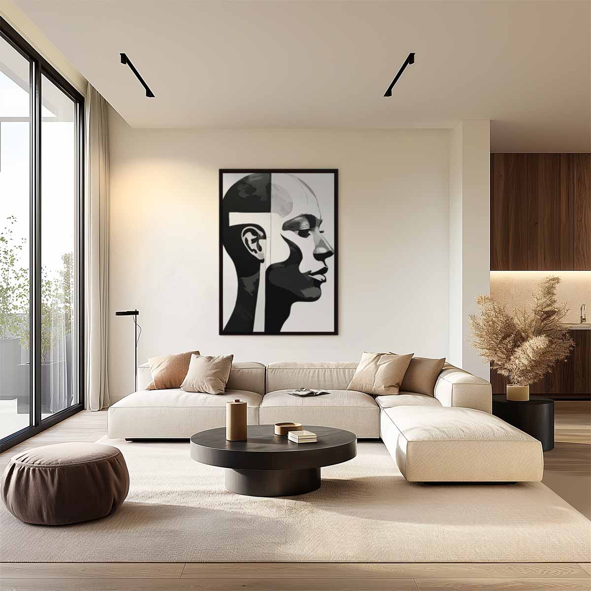 Contrasterende Profielen Kunstwerk-canvas-dibond-plexiglas-wanddecoratie-WallArtistic