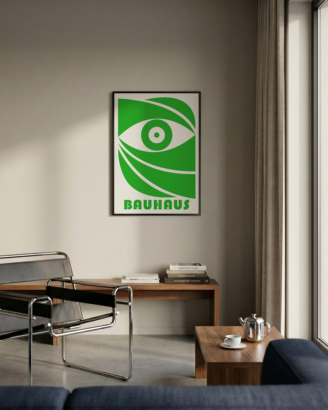 Oogvorm en lijnen Poster