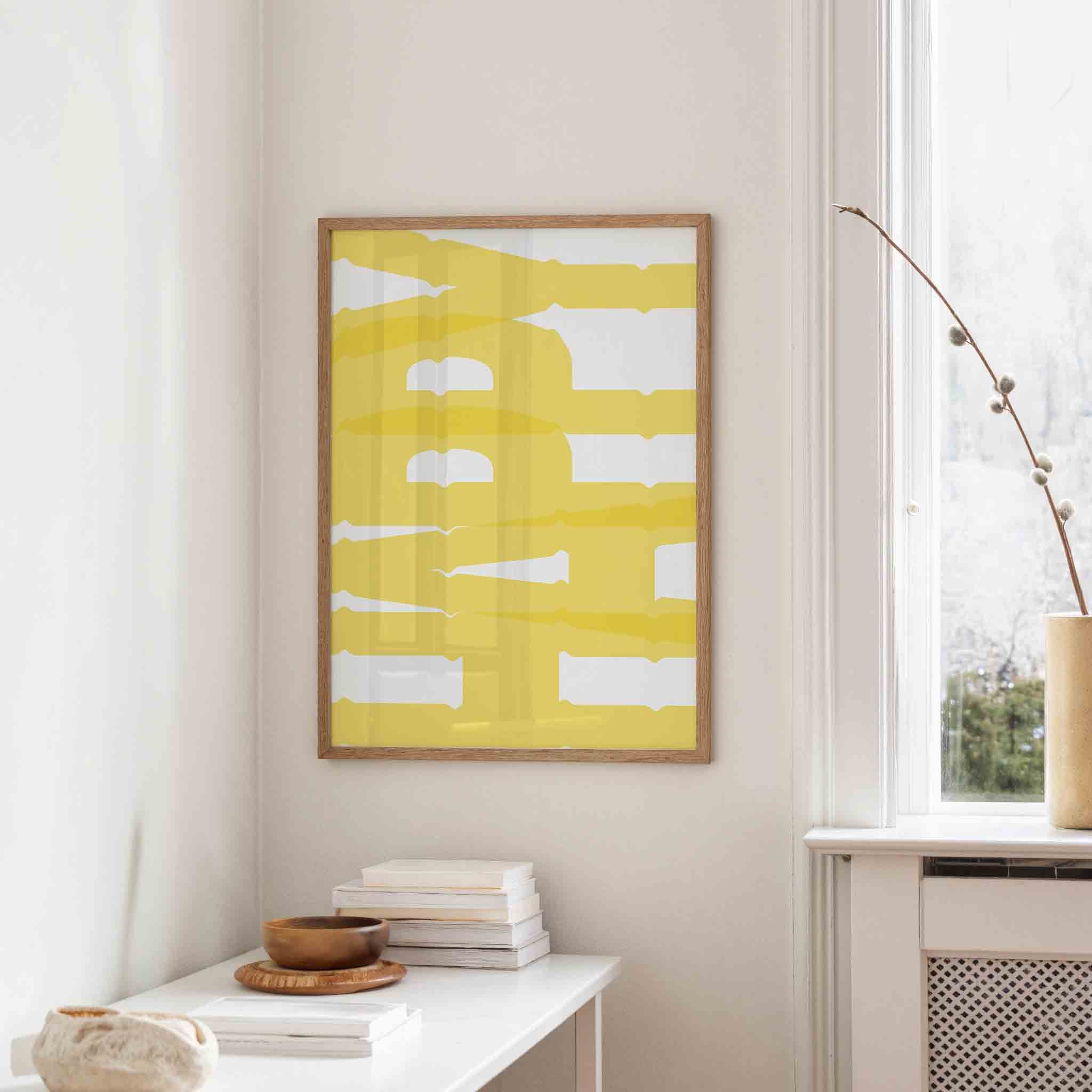 Geel patroon Poster