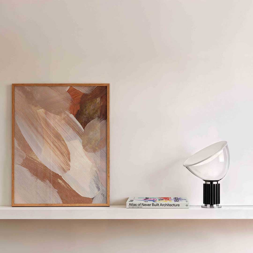 Abstracte penseelstreken Poster