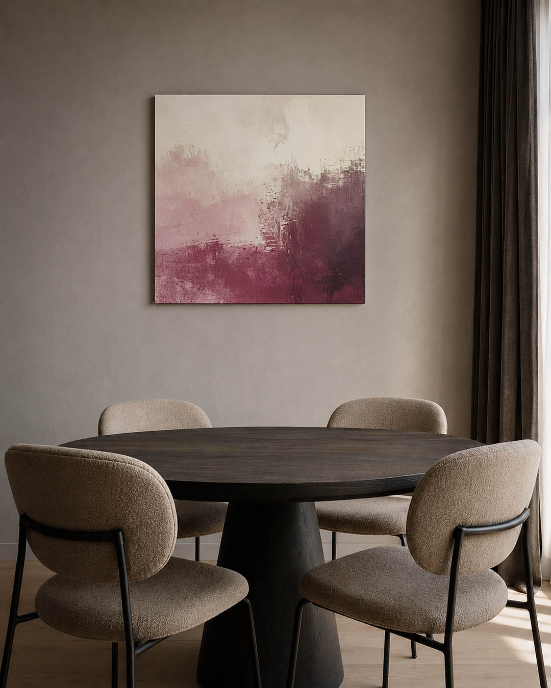 Gelaagde kleurencompositie Kunstwerk