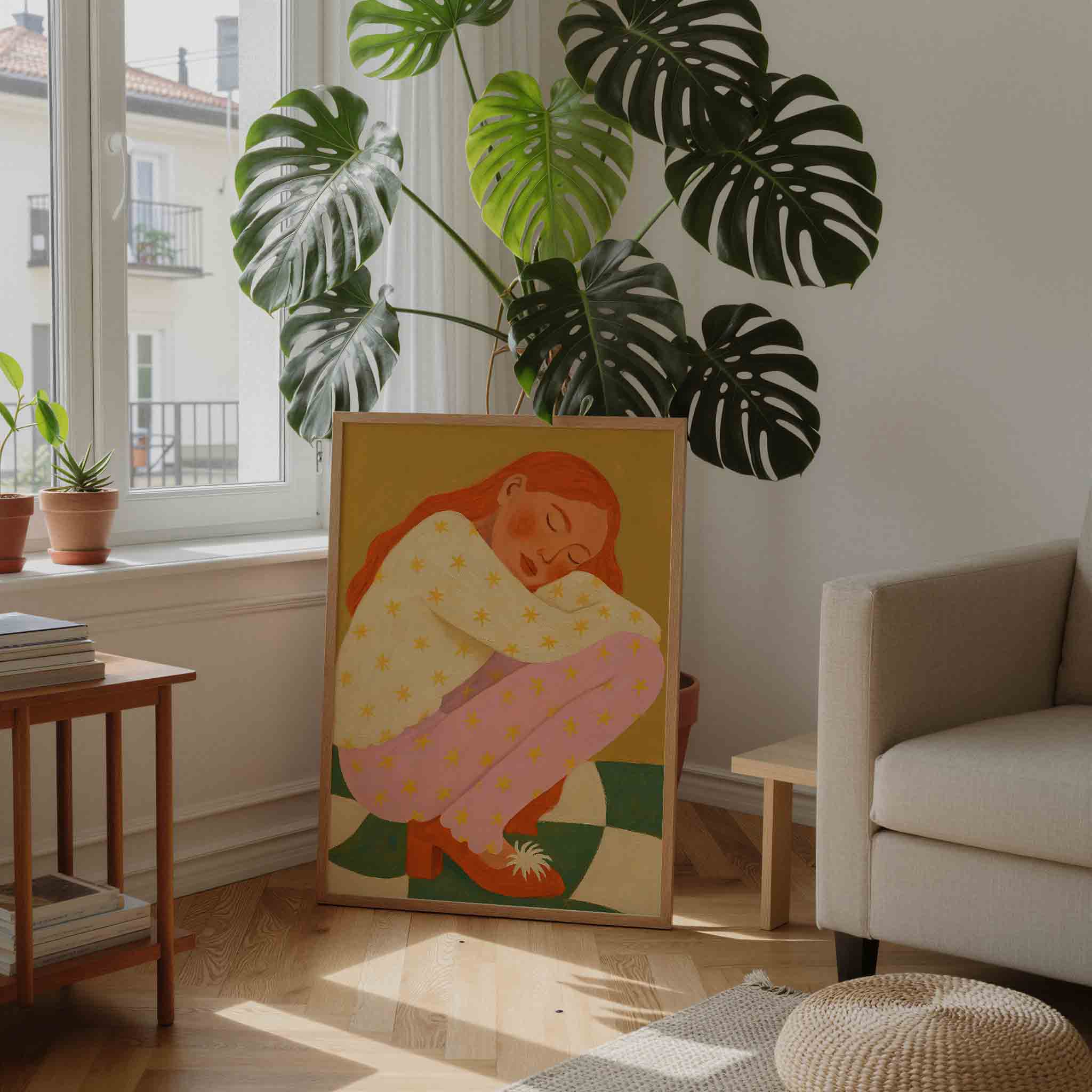 Slapende figuur Poster