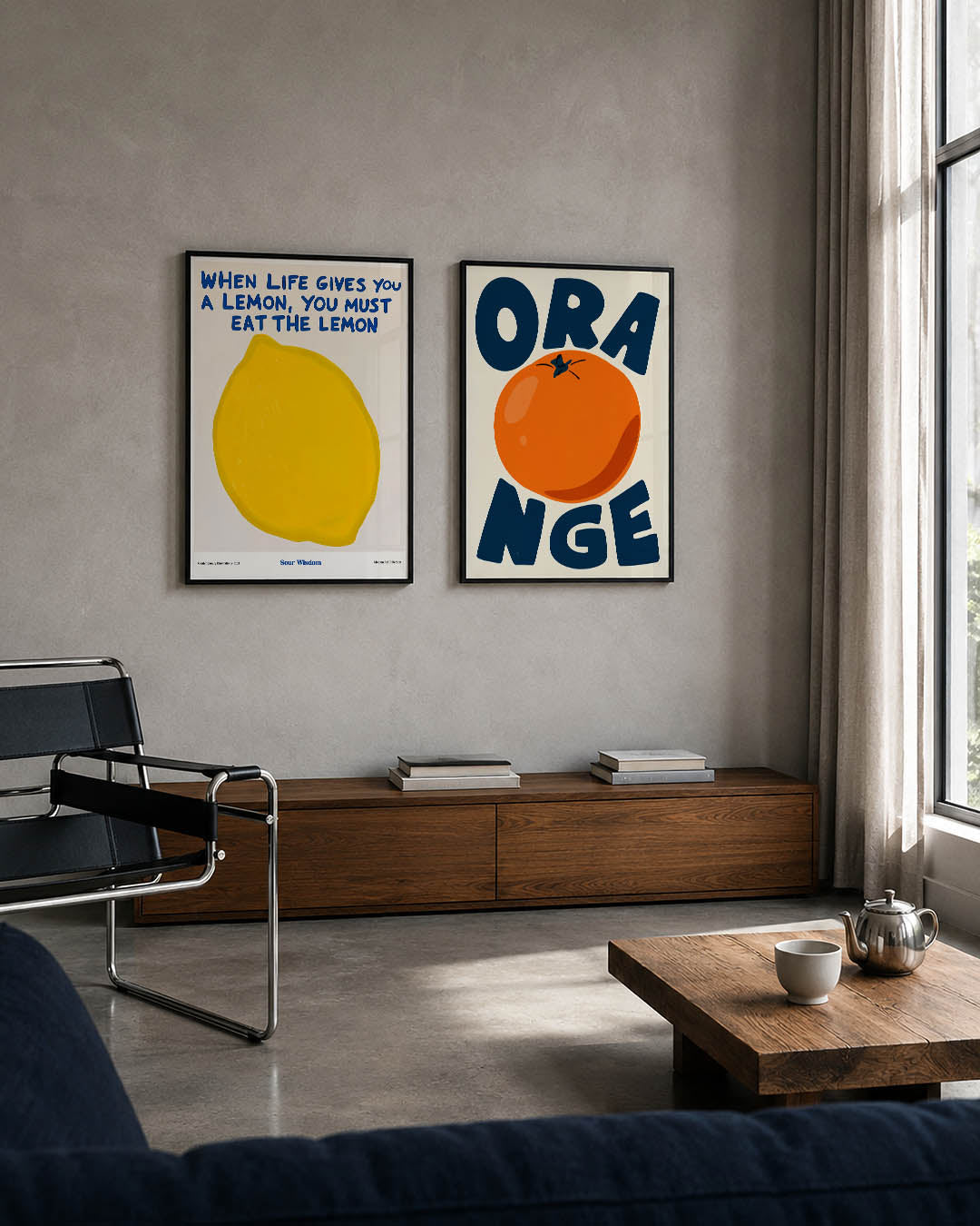 Citroen en woorden Posterset