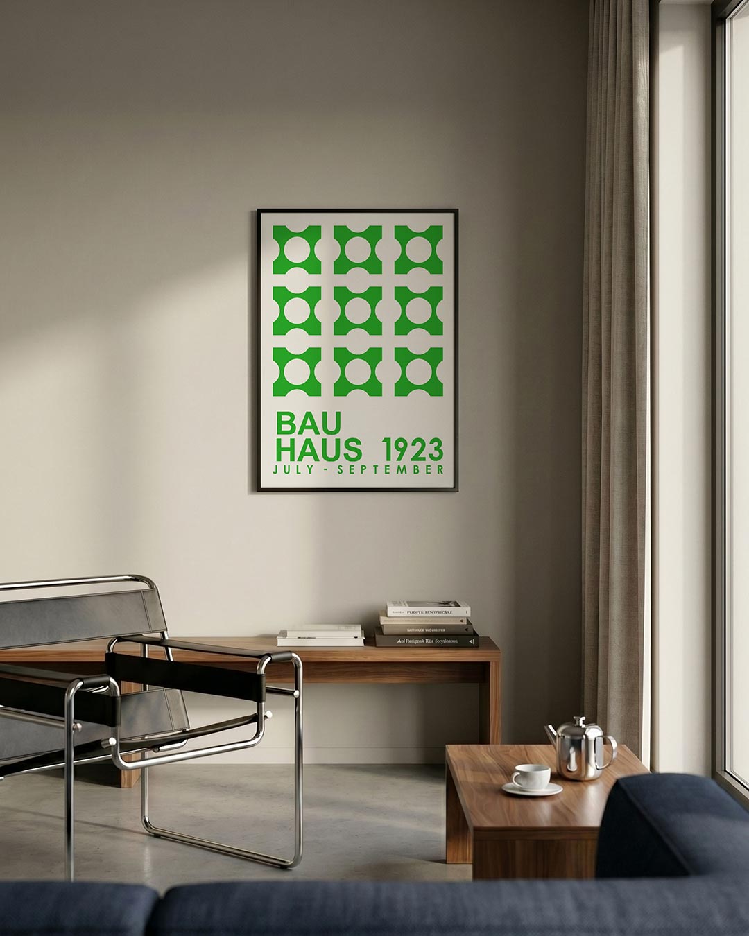 Groene cirkelpatronen Poster
