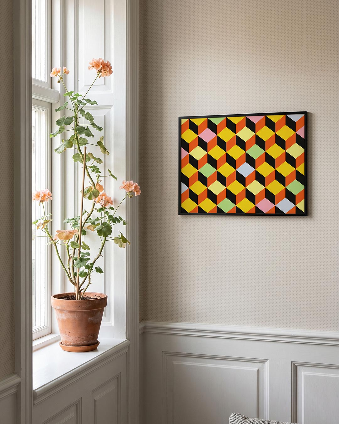 Vormritme en kleur Poster