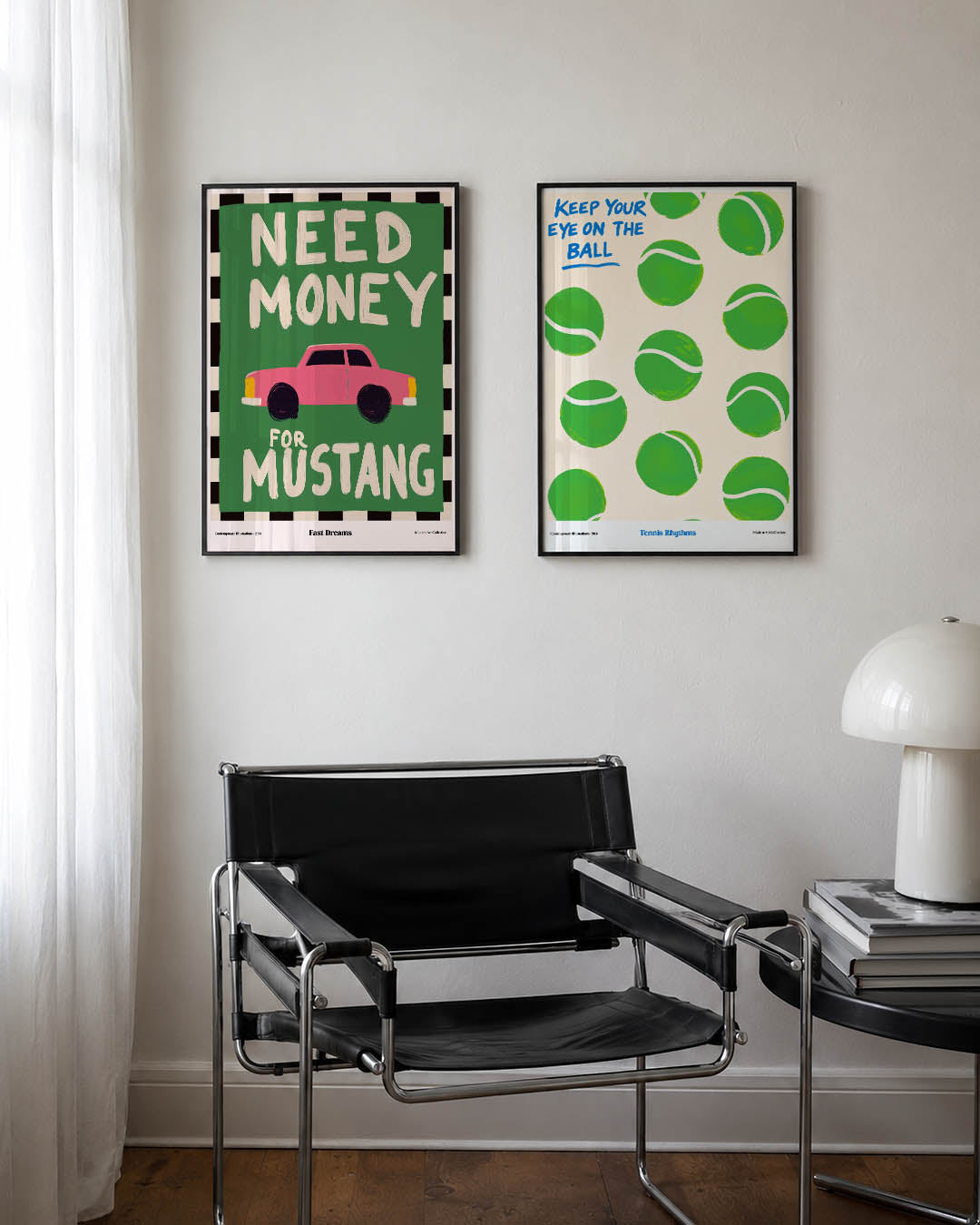 Kleurrijke autodroom Posterset