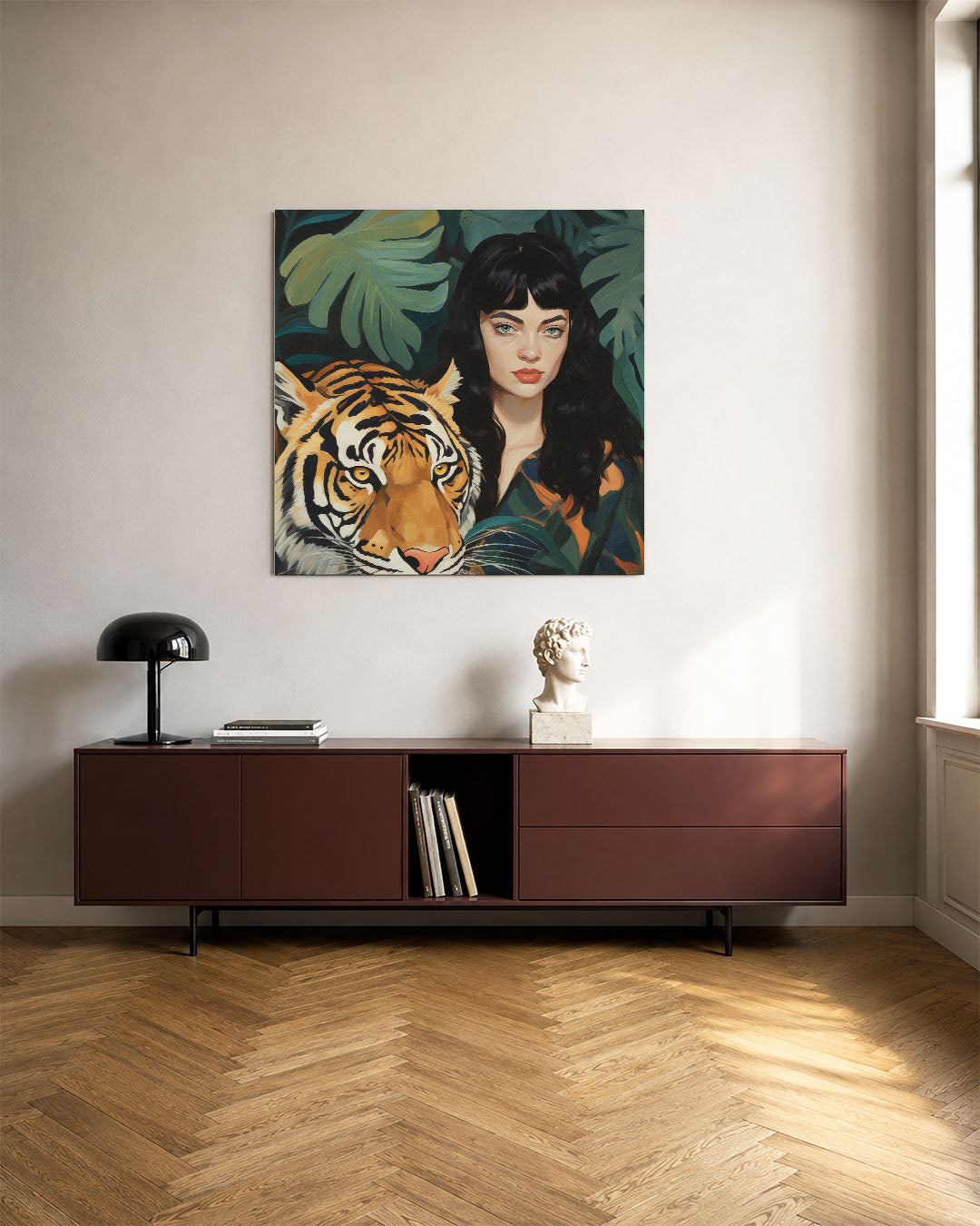 Dier en mens harmonie Kunstwerk
