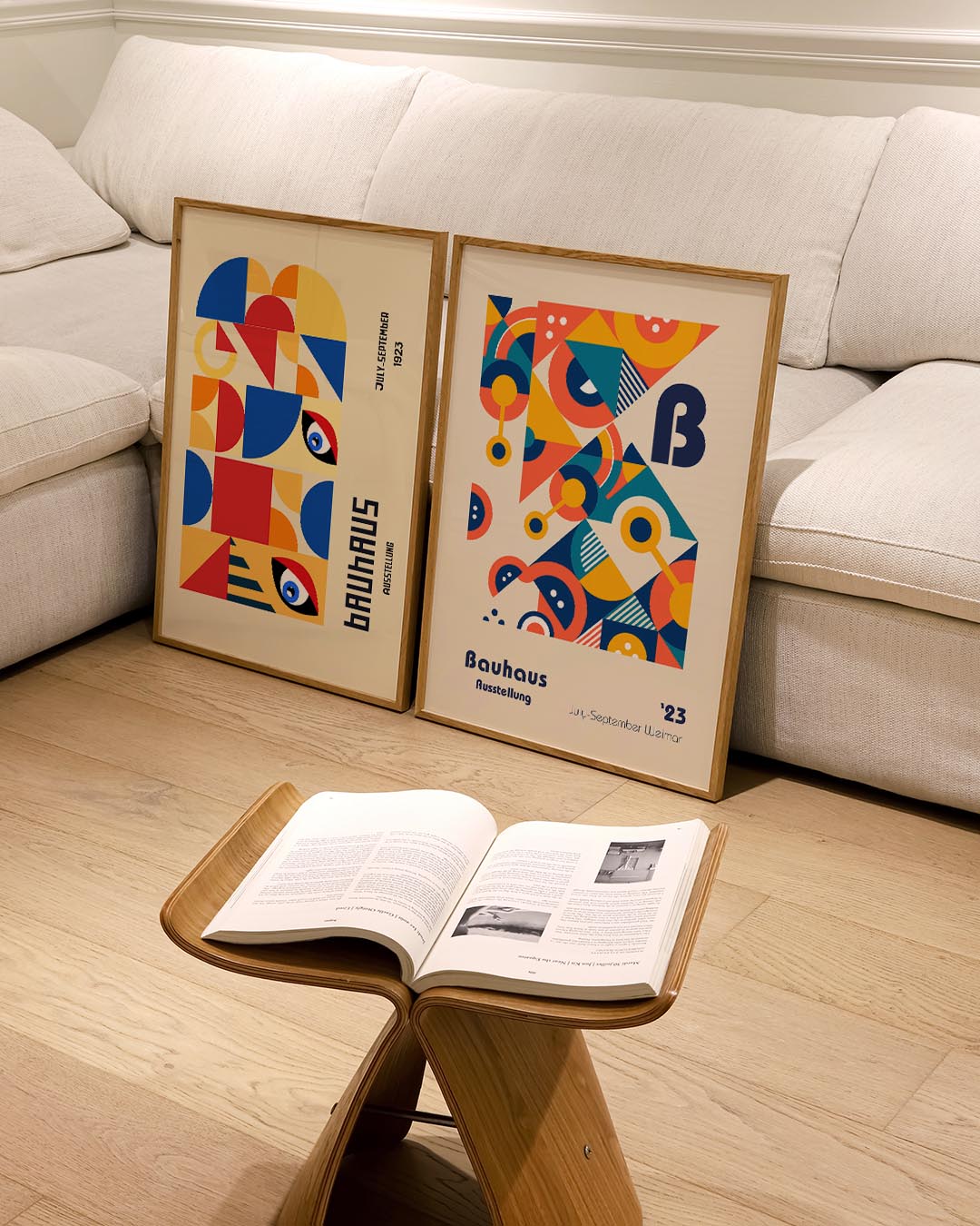 Vorm en kleurenspel Posterset