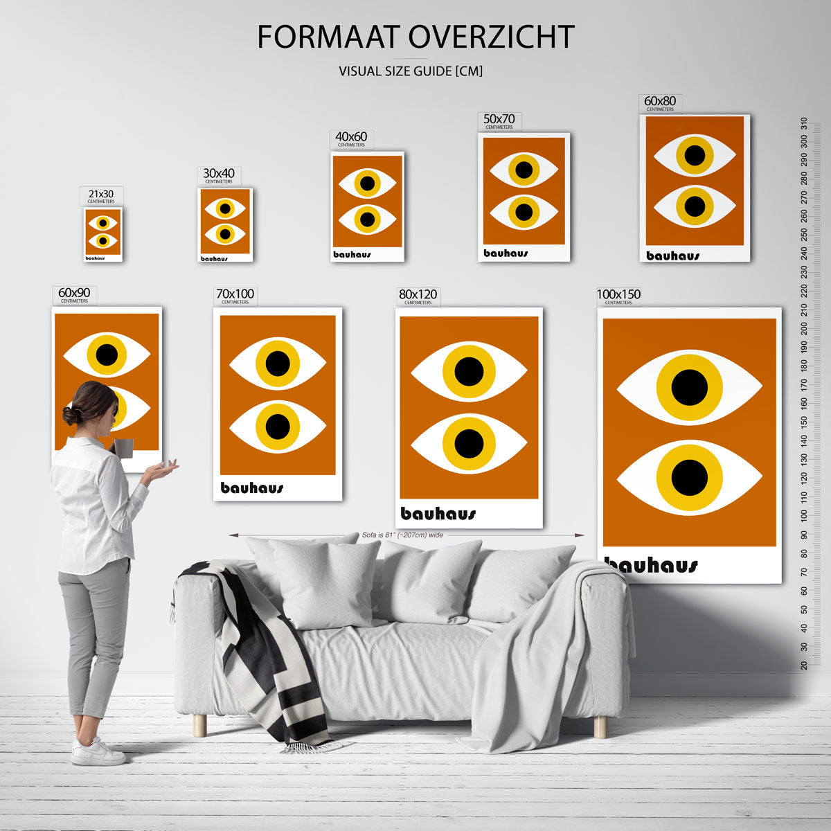 Oogvormen ritme Poster