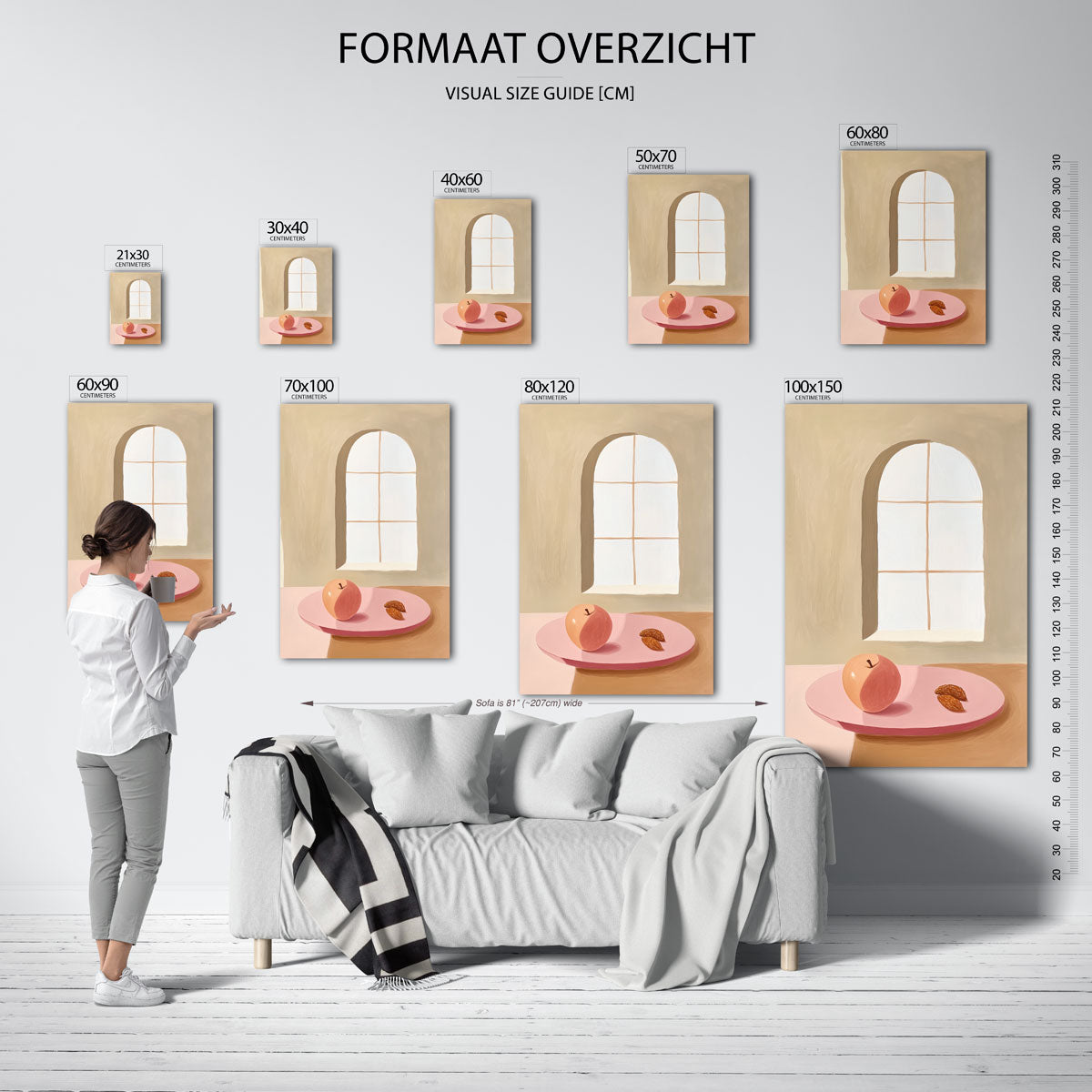 Appel en amandelen Poster