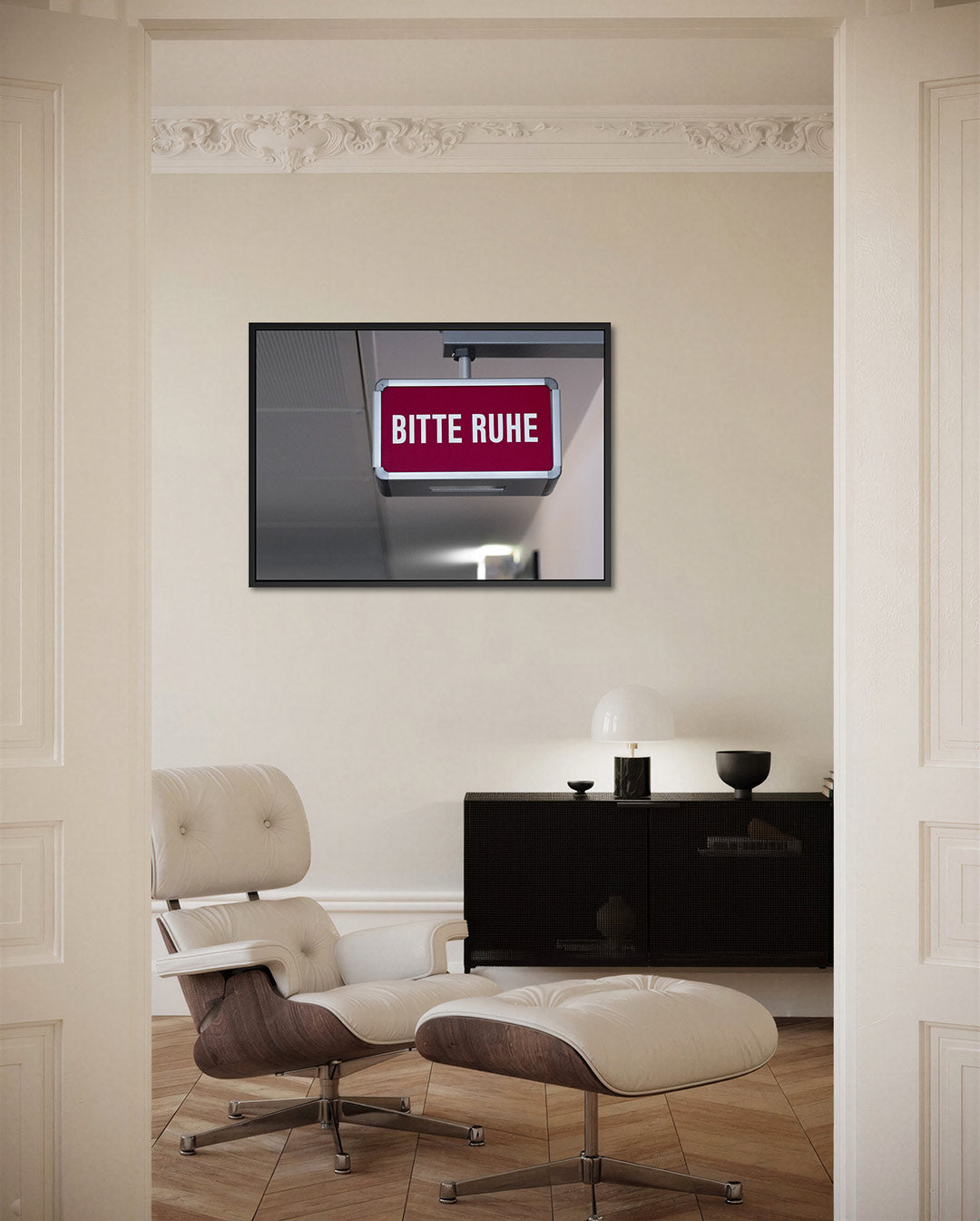 Rustig verzoek bord Kunstwerk