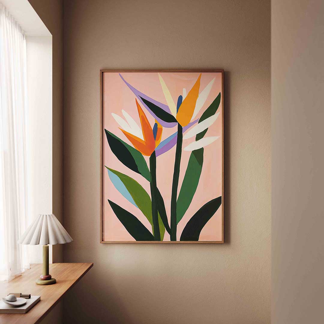 Bloemen en bladeren Poster