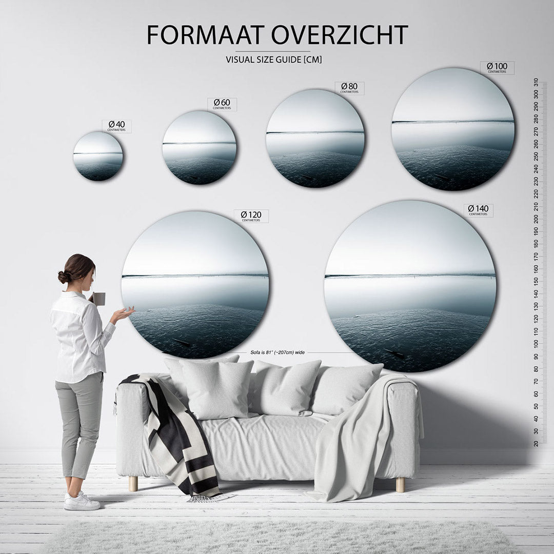 Rustige zeezicht Muurcirkel