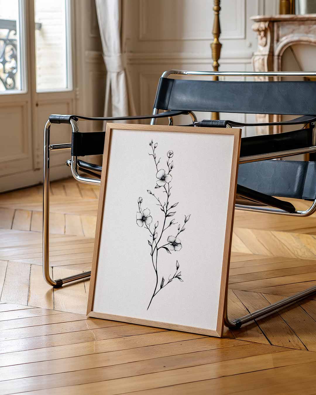 Elegante Bloementak Poster-WallArtistic