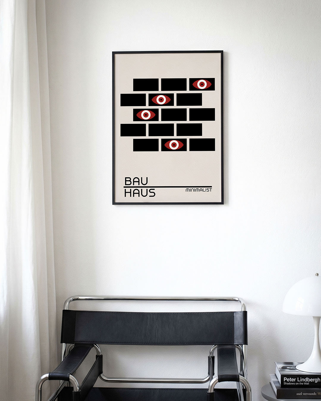 Oogpatroon en lijnen Poster