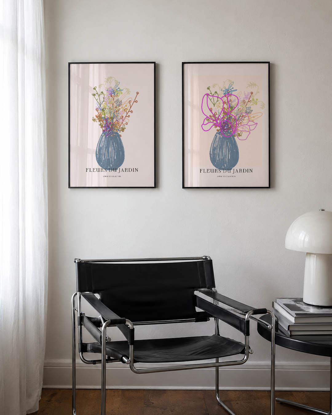Bloemrijke vaas Posterset