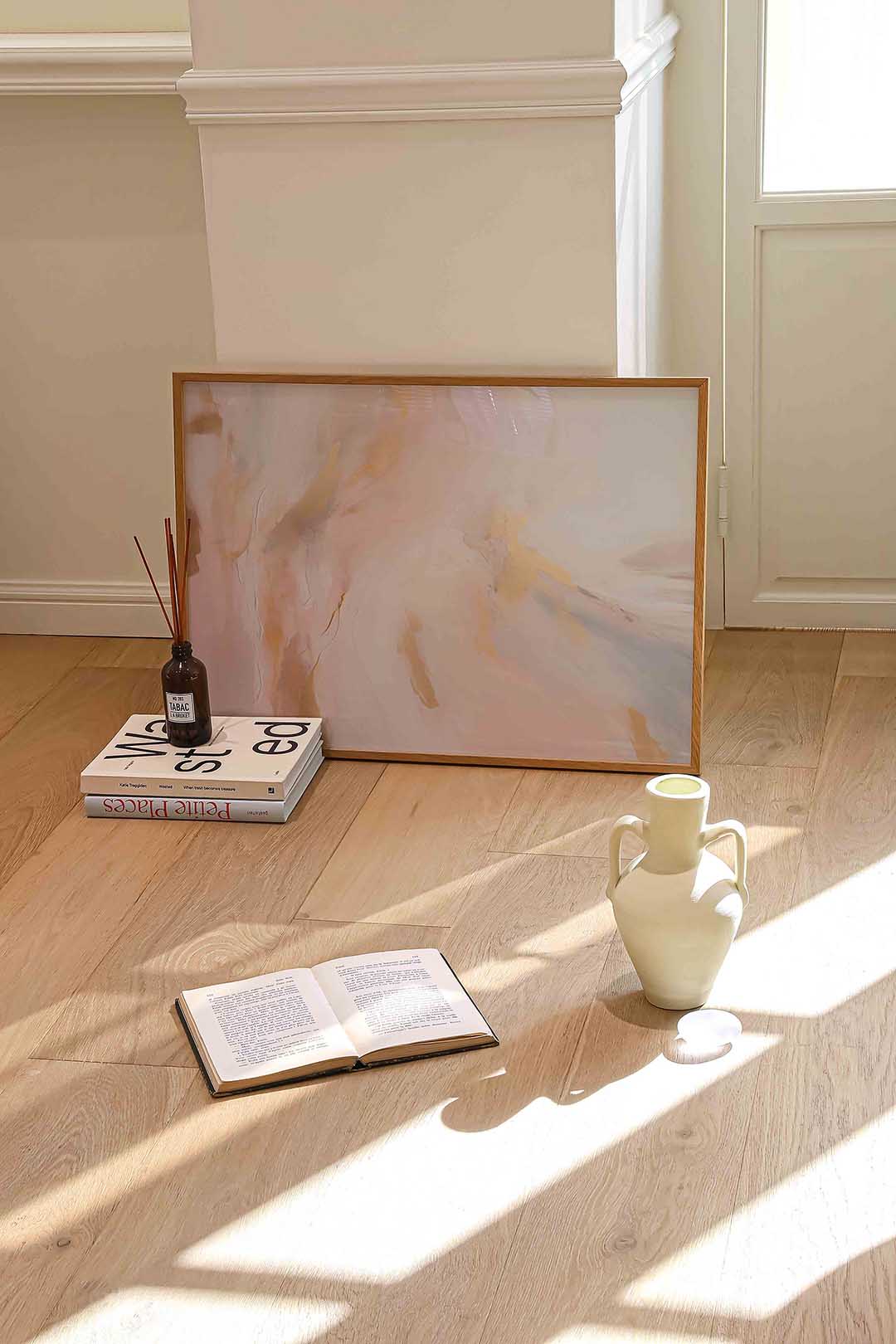 Abstracte pastel Poster