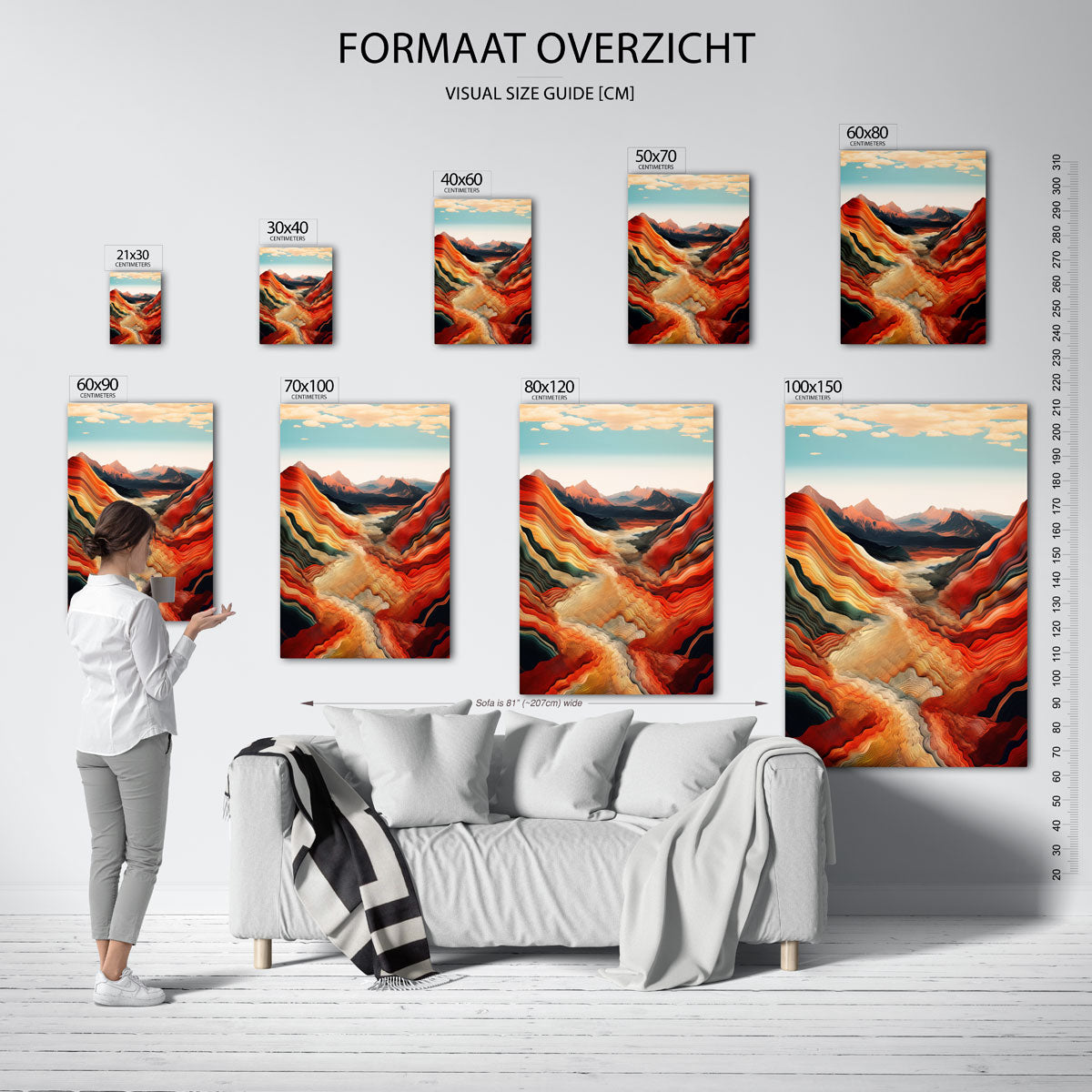 Golvende bergen Poster