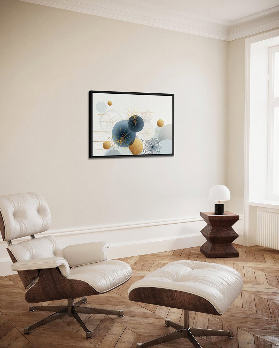 Geometrische cirkelcompositie Kunstwerk