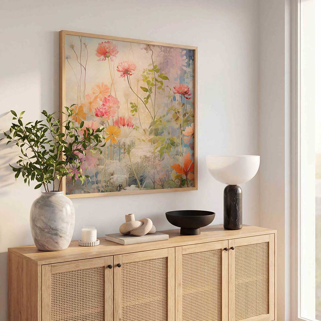 Bloemen en bladeren Poster
