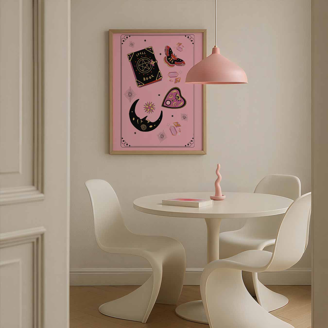 Magische Roze Sfeerposter-WallArtistic