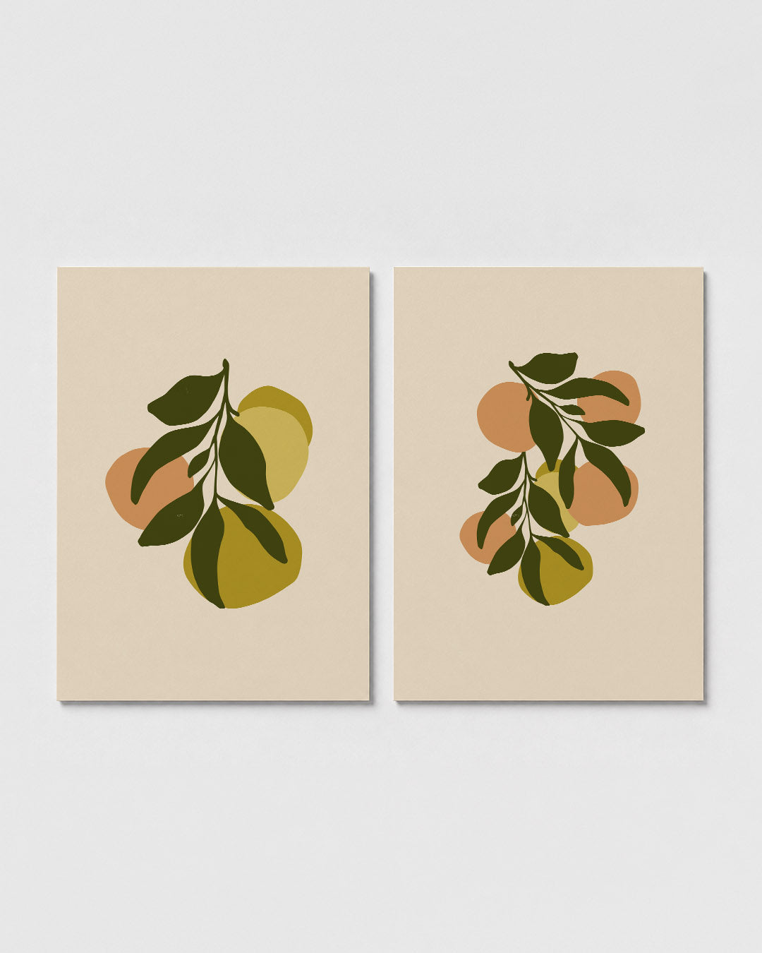 Fruitige vormen Posterset