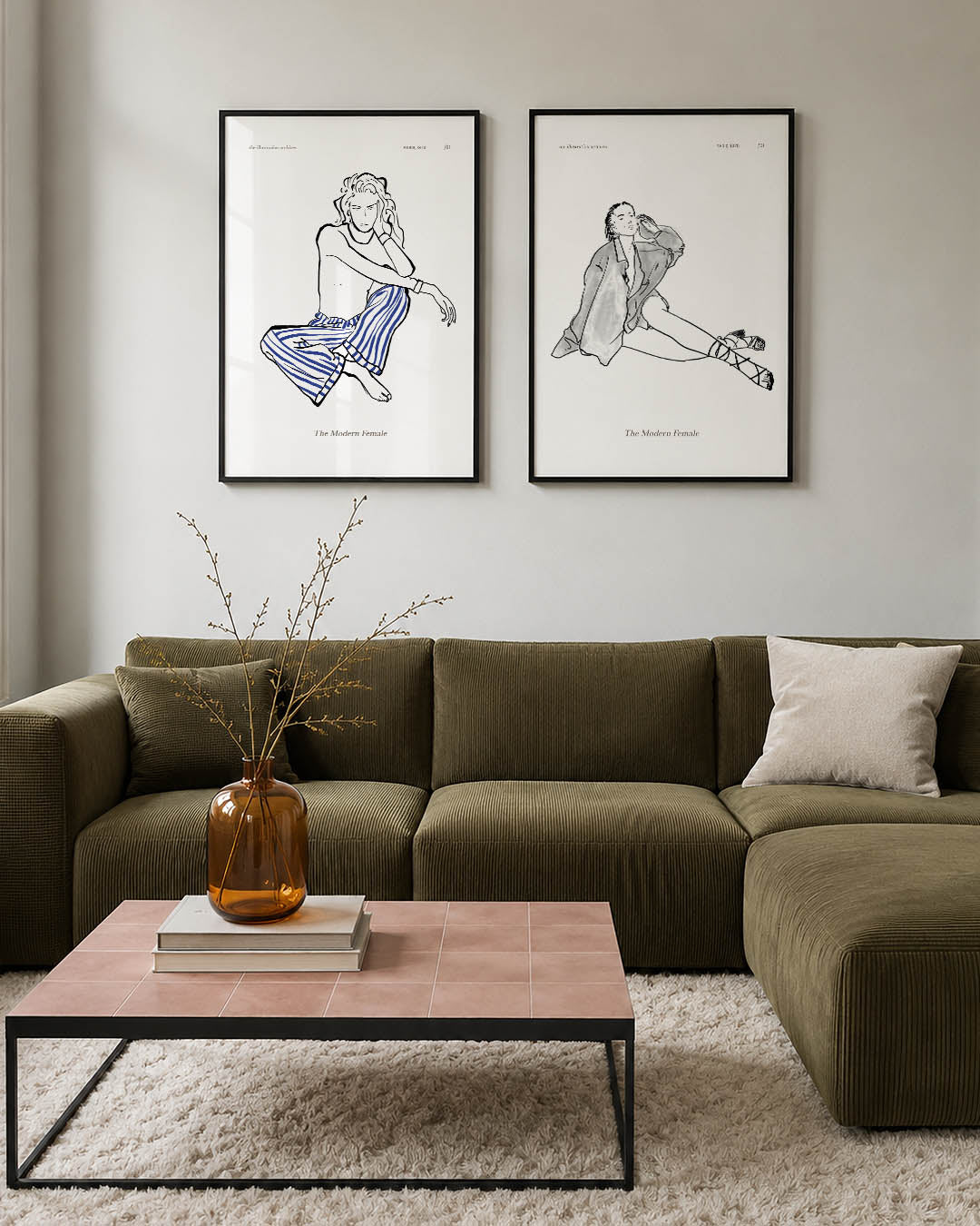Lijnen en kleurvlakken Posterset