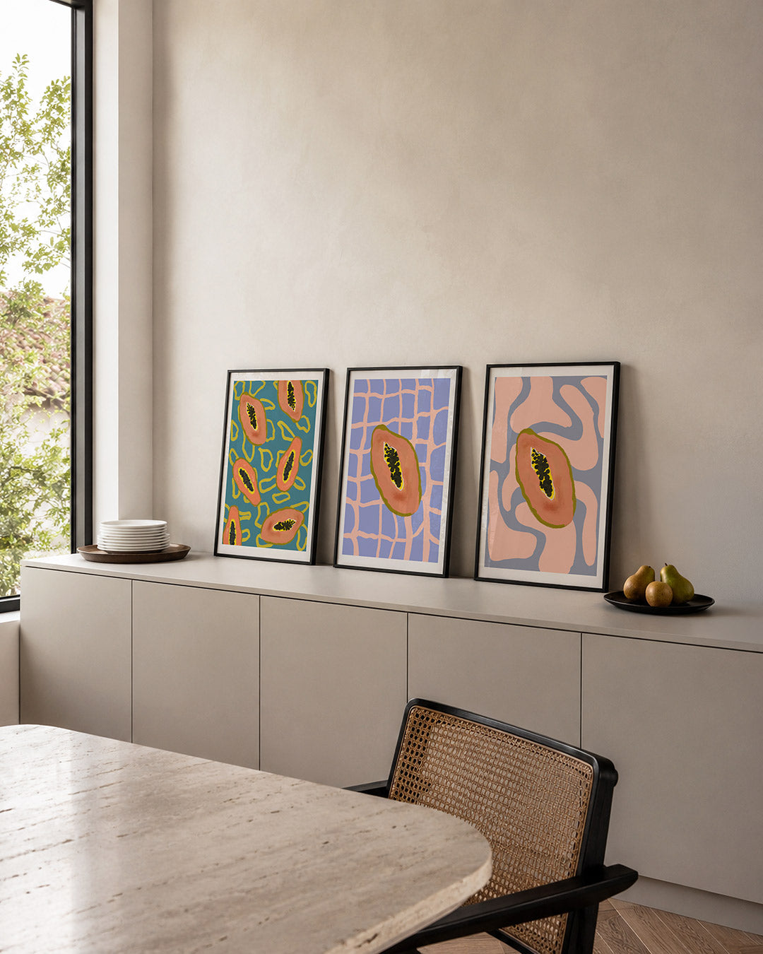 Vorm en kleurenspel Posterset