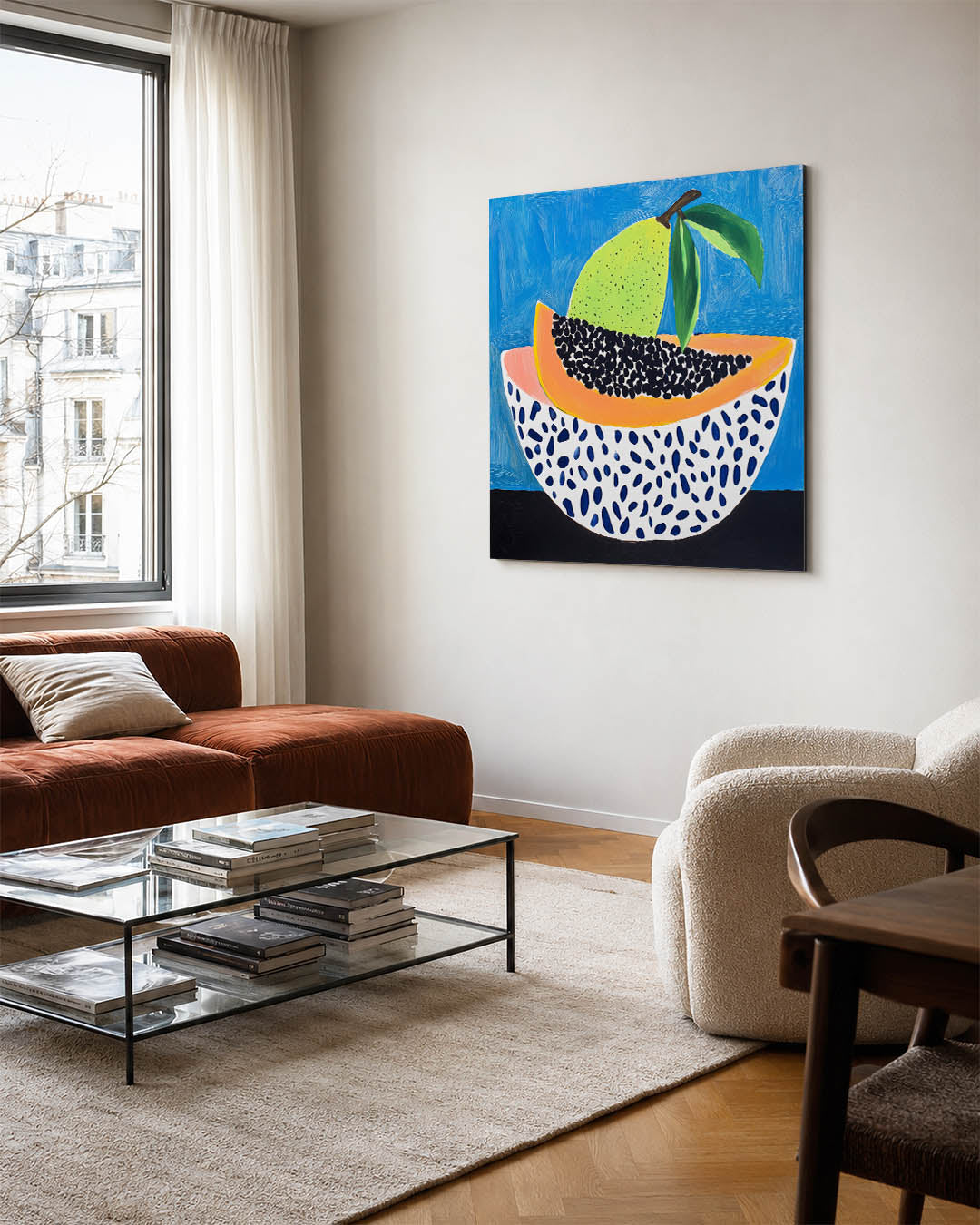 Fruit en patronen Kunstwerk