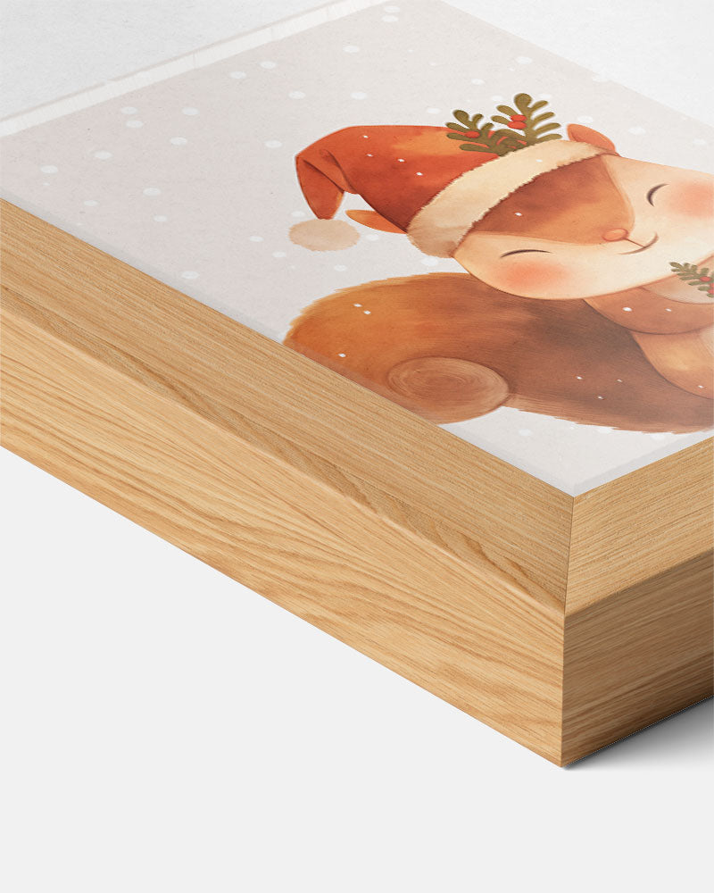 Kerst Eekhoorn Poster-WallArtistic