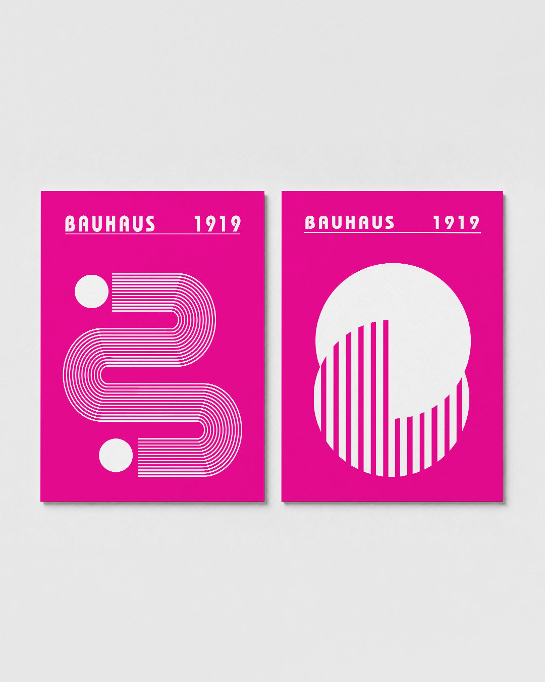 Lijnen en cirkel Posterset