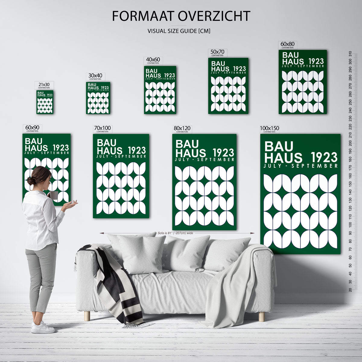 Vormritme en kleur Poster