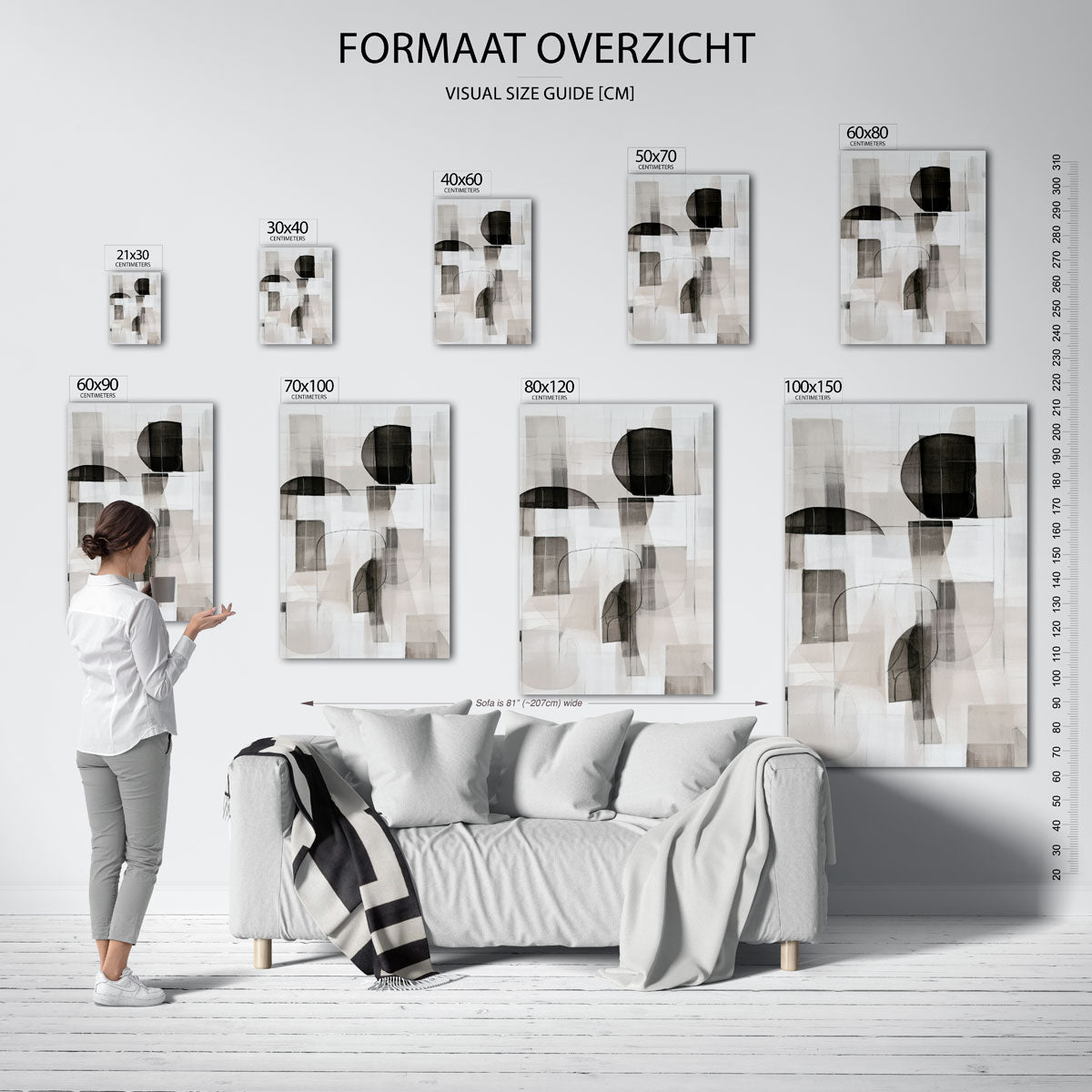 Abstracte vormen Poster