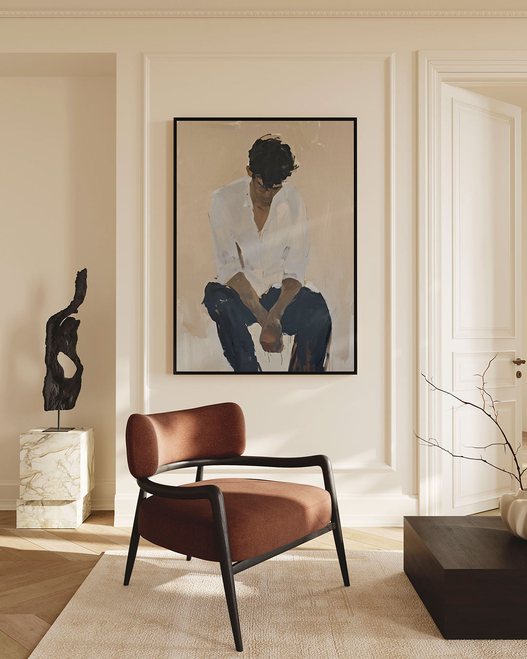 Introspectieve momenten Kunstwerk