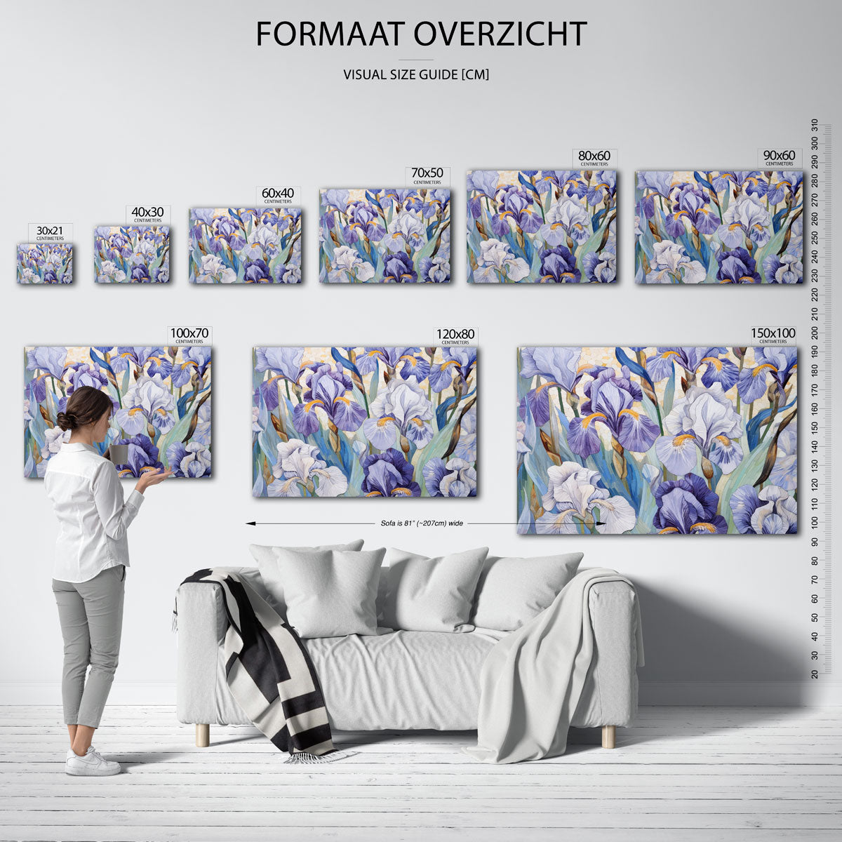 Paarse bloemen Poster